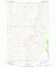 Cross S School Montana Historical topographic map, 1:24000 scale, 7.5 X 7.5 Minute, Year 1973
