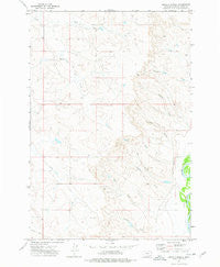 Cross S School Montana Historical topographic map, 1:24000 scale, 7.5 X 7.5 Minute, Year 1973