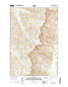 Cross S School Montana Current topographic map, 1:24000 scale, 7.5 X 7.5 Minute, Year 2014
