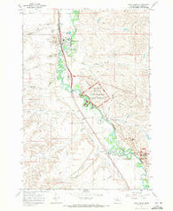 Crow Agency Montana Historical topographic map, 1:24000 scale, 7.5 X 7.5 Minute, Year 1967