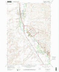 Crow Agency Montana Historical topographic map, 1:24000 scale, 7.5 X 7.5 Minute, Year 1967