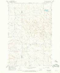 Crow Rock Montana Historical topographic map, 1:24000 scale, 7.5 X 7.5 Minute, Year 1965