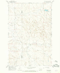 Crow Rock Montana Historical topographic map, 1:24000 scale, 7.5 X 7.5 Minute, Year 1965