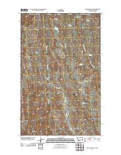 Crow Creek Dam Montana Historical topographic map, 1:24000 scale, 7.5 X 7.5 Minute, Year 2011