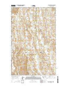 Crow Creek Dam Montana Current topographic map, 1:24000 scale, 7.5 X 7.5 Minute, Year 2014