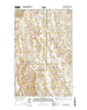 Crow Creek Dam Montana Current topographic map, 1:24000 scale, 7.5 X 7.5 Minute, Year 2014