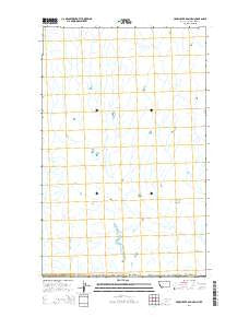 Crow Creek Dam OE N Montana Current topographic map, 1:24000 scale, 7.5 X 7.5 Minute, Year 2014