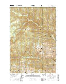 Crow Creek Falls Montana Current topographic map, 1:24000 scale, 7.5 X 7.5 Minute, Year 2014