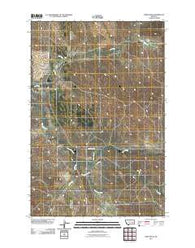 Crow Rock Montana Historical topographic map, 1:24000 scale, 7.5 X 7.5 Minute, Year 2011