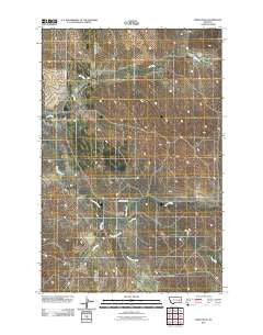 Crow Rock Montana Historical topographic map, 1:24000 scale, 7.5 X 7.5 Minute, Year 2011
