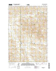 Crow Rock Montana Current topographic map, 1:24000 scale, 7.5 X 7.5 Minute, Year 2014
