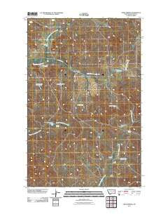 Crow Springs Montana Historical topographic map, 1:24000 scale, 7.5 X 7.5 Minute, Year 2011