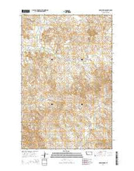 Crow Springs Montana Current topographic map, 1:24000 scale, 7.5 X 7.5 Minute, Year 2014