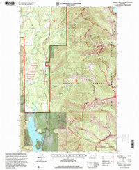 Crowell Mountain Montana Historical topographic map, 1:24000 scale, 7.5 X 7.5 Minute, Year 1997