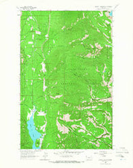 Crowell Mountain Montana Historical topographic map, 1:24000 scale, 7.5 X 7.5 Minute, Year 1963