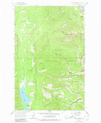 Crowell Mountain Montana Historical topographic map, 1:24000 scale, 7.5 X 7.5 Minute, Year 1963