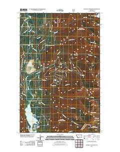 Crowell Mountain Montana Historical topographic map, 1:24000 scale, 7.5 X 7.5 Minute, Year 2011