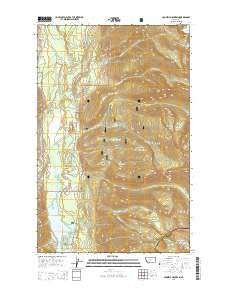 Crowell Mountain Montana Current topographic map, 1:24000 scale, 7.5 X 7.5 Minute, Year 2014