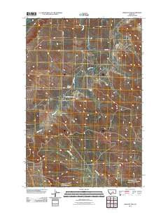 Crowley Dam Montana Historical topographic map, 1:24000 scale, 7.5 X 7.5 Minute, Year 2011