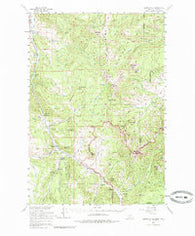 Crown Butte Montana Historical topographic map, 1:62500 scale, 15 X 15 Minute, Year 1955