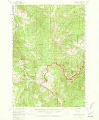 Crown Butte Montana Historical topographic map, 1:62500 scale, 15 X 15 Minute, Year 1955