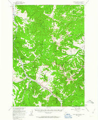 Crown Butte Montana Historical topographic map, 1:62500 scale, 15 X 15 Minute, Year 1955