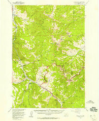Crown Butte Montana Historical topographic map, 1:62500 scale, 15 X 15 Minute, Year 1955