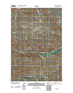 Cushman Montana Historical topographic map, 1:24000 scale, 7.5 X 7.5 Minute, Year 2011