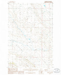 Cushman NE Montana Historical topographic map, 1:24000 scale, 7.5 X 7.5 Minute, Year 1986