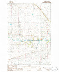 Cushman Montana Historical topographic map, 1:24000 scale, 7.5 X 7.5 Minute, Year 1986