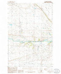 Cushman Montana Historical topographic map, 1:24000 scale, 7.5 X 7.5 Minute, Year 1986