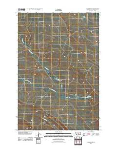 Cushman NE Montana Historical topographic map, 1:24000 scale, 7.5 X 7.5 Minute, Year 2011
