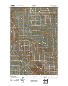 Cushman NW Montana Historical topographic map, 1:24000 scale, 7.5 X 7.5 Minute, Year 2011