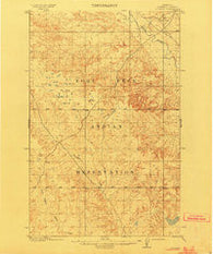 Cuskers Montana Historical topographic map, 1:62500 scale, 15 X 15 Minute, Year 1915