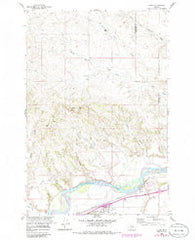 Custer Montana Historical topographic map, 1:24000 scale, 7.5 X 7.5 Minute, Year 1960