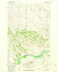 Custer Montana Historical topographic map, 1:24000 scale, 7.5 X 7.5 Minute, Year 1960