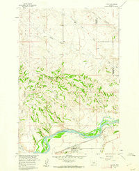 Custer Montana Historical topographic map, 1:24000 scale, 7.5 X 7.5 Minute, Year 1960