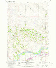 Custer Montana Historical topographic map, 1:24000 scale, 7.5 X 7.5 Minute, Year 1960
