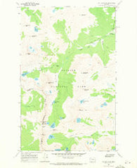 Cut Bank Pass Montana Historical topographic map, 1:24000 scale, 7.5 X 7.5 Minute, Year 1968