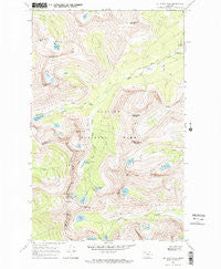 Cut Bank Pass Montana Historical topographic map, 1:24000 scale, 7.5 X 7.5 Minute, Year 1968