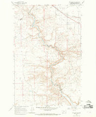 Cut Bank SE Montana Historical topographic map, 1:24000 scale, 7.5 X 7.5 Minute, Year 1966