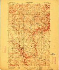 Cut Bank Montana Historical topographic map, 1:125000 scale, 30 X 30 Minute, Year 1912