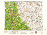 Cut Bank Montana Historical topographic map, 1:250000 scale, 1 X 2 Degree, Year 1964