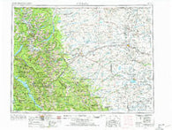 Cut Bank Montana Historical topographic map, 1:250000 scale, 1 X 2 Degree, Year 1960