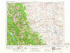 Cut Bank Montana Historical topographic map, 1:250000 scale, 1 X 2 Degree, Year 1960