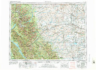 Cut Bank Montana Historical topographic map, 1:250000 scale, 1 X 2 Degree, Year 1960