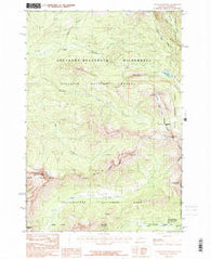 Cutoff Mountain Montana Historical topographic map, 1:24000 scale, 7.5 X 7.5 Minute, Year 1987