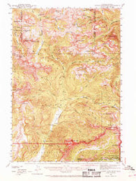 Cutoff Mtn Montana Historical topographic map, 1:62500 scale, 15 X 15 Minute, Year 1942