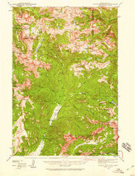 Cutoff Mtn Montana Historical topographic map, 1:62500 scale, 15 X 15 Minute, Year 1942