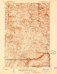 Cutoff Mtn Montana Historical topographic map, 1:62500 scale, 15 X 15 Minute, Year 1944